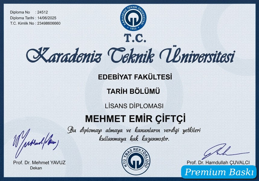 Diploma örneği 1